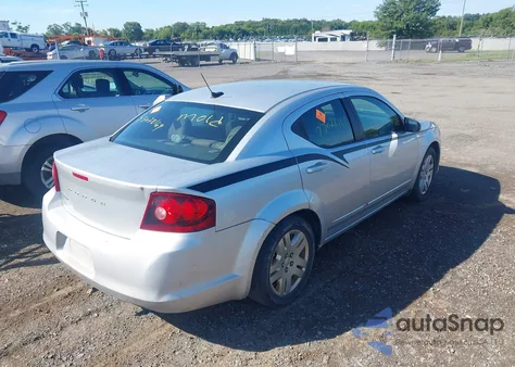 2012 Dodge Avenger Se from USA, damaged, VIN 1C3CDZAB8CN324007